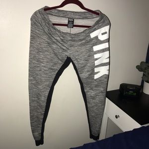 vs pink grey sweatpants